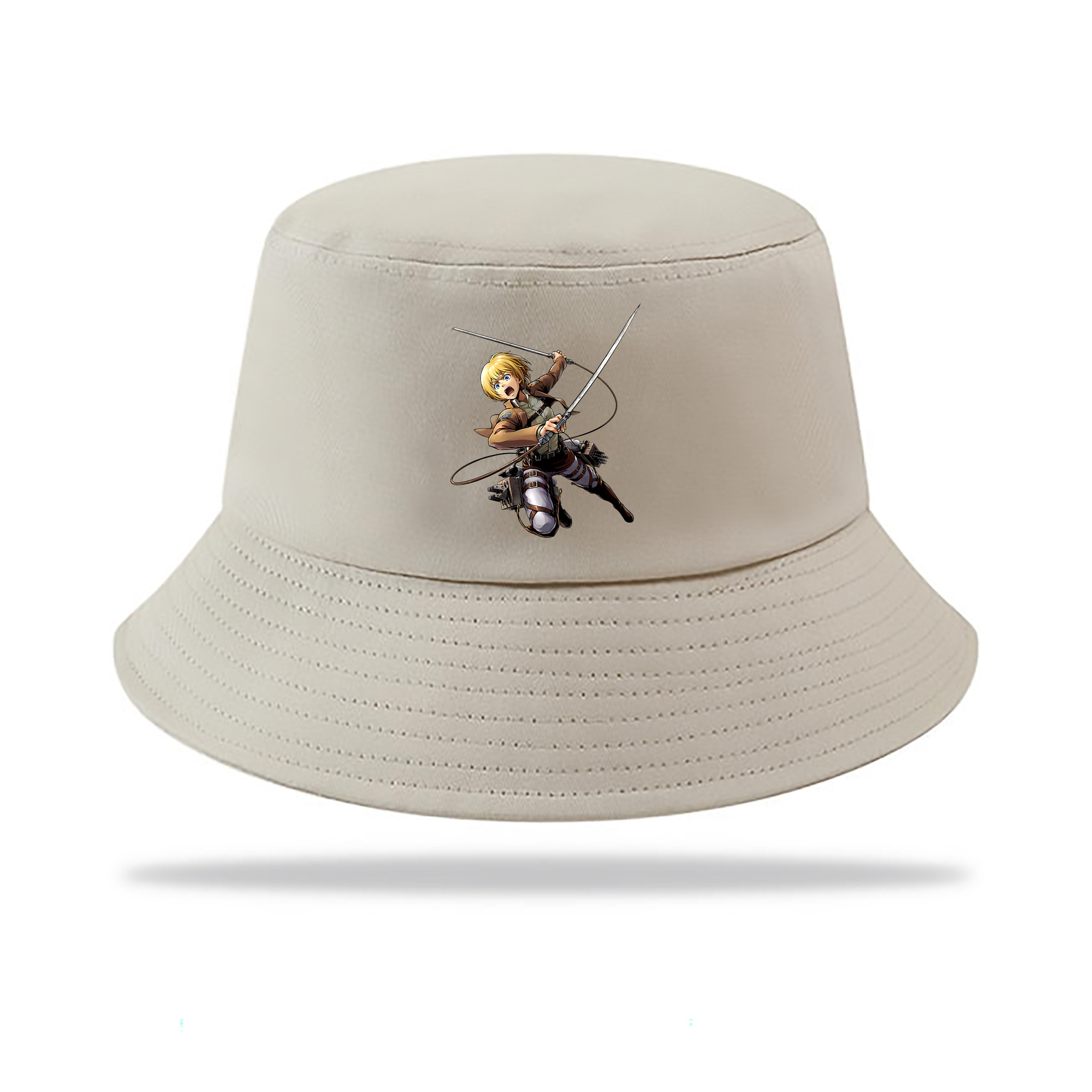 （画像用） 進撃の巨人 アルミン·アルレルト Attack on Titan Armin Arlert アウトドア日除けバケットハット